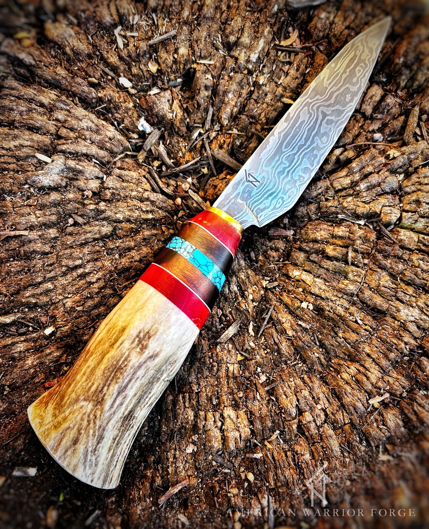 Turquoise Stag Paring Knife