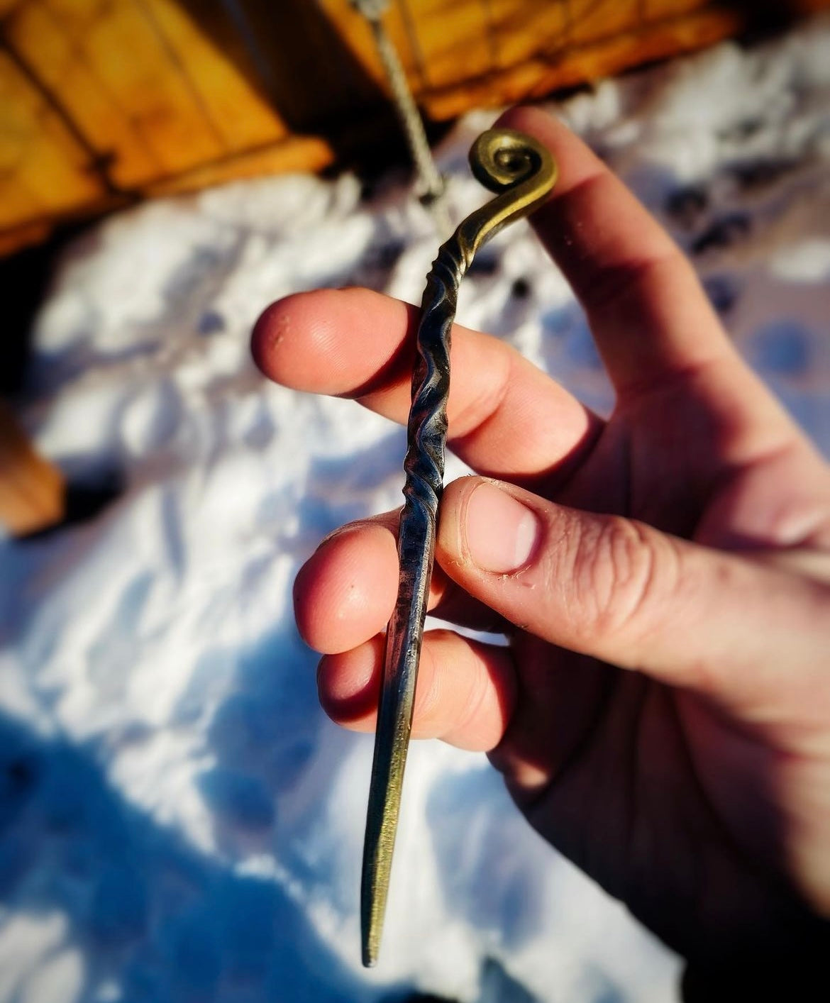 Hand Forged Hair Pin