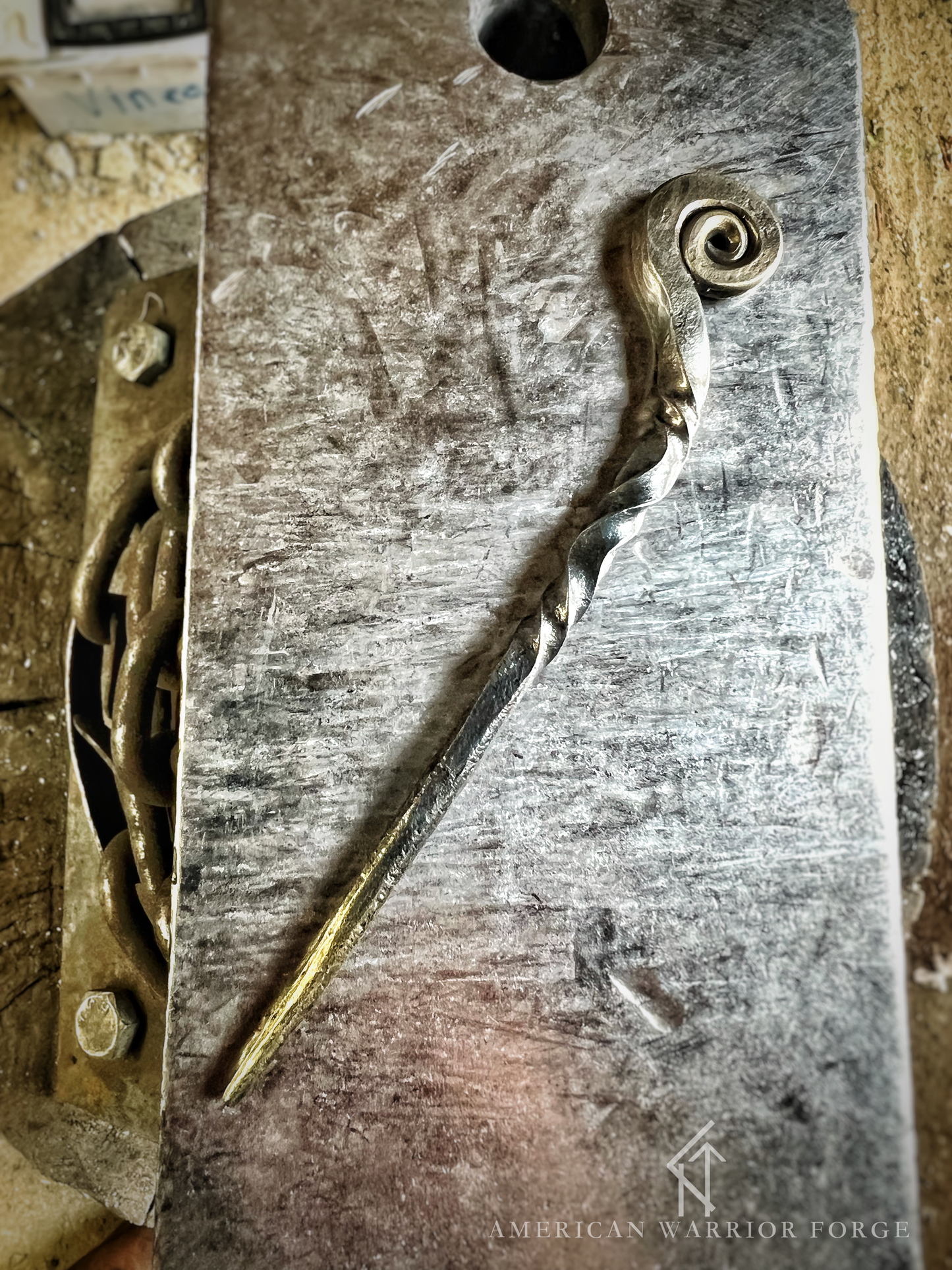 Hand Forged Hair Pin