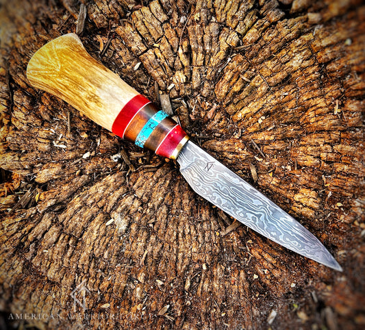 Turquoise Stag Paring Knife