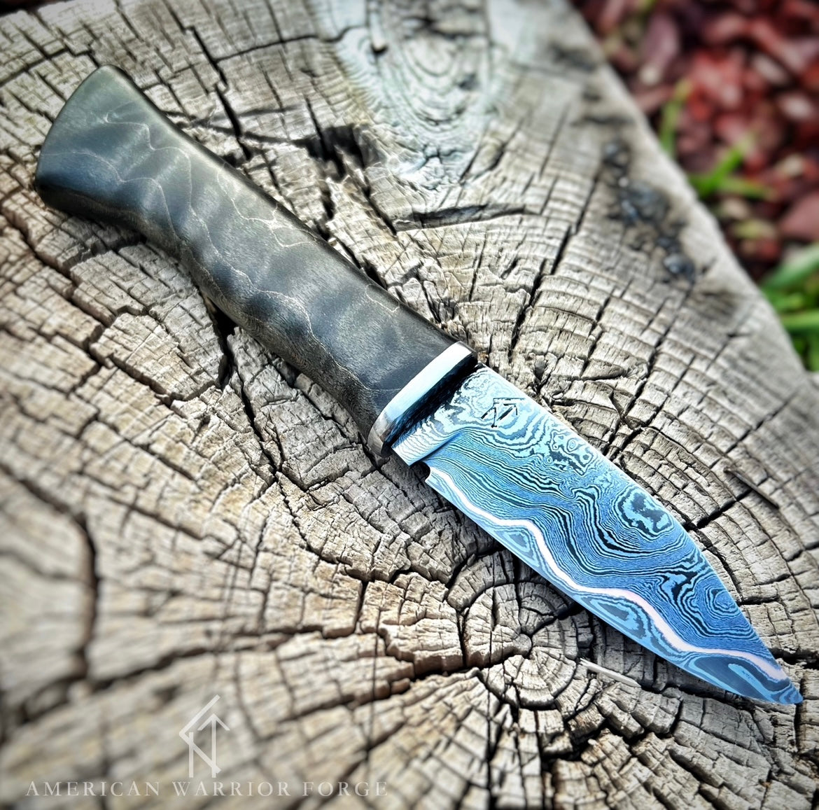 Copper Damascus Sgian Dubh