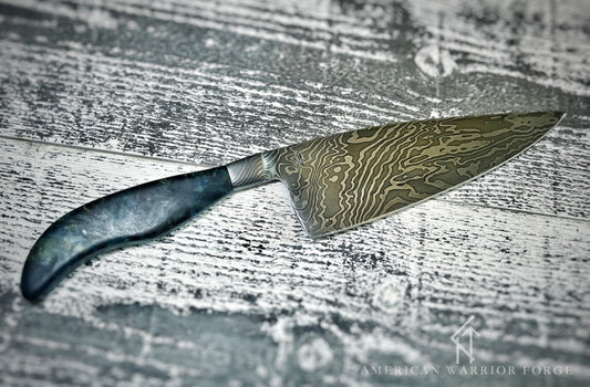 Low Layer Damascus Integral Chef Knife