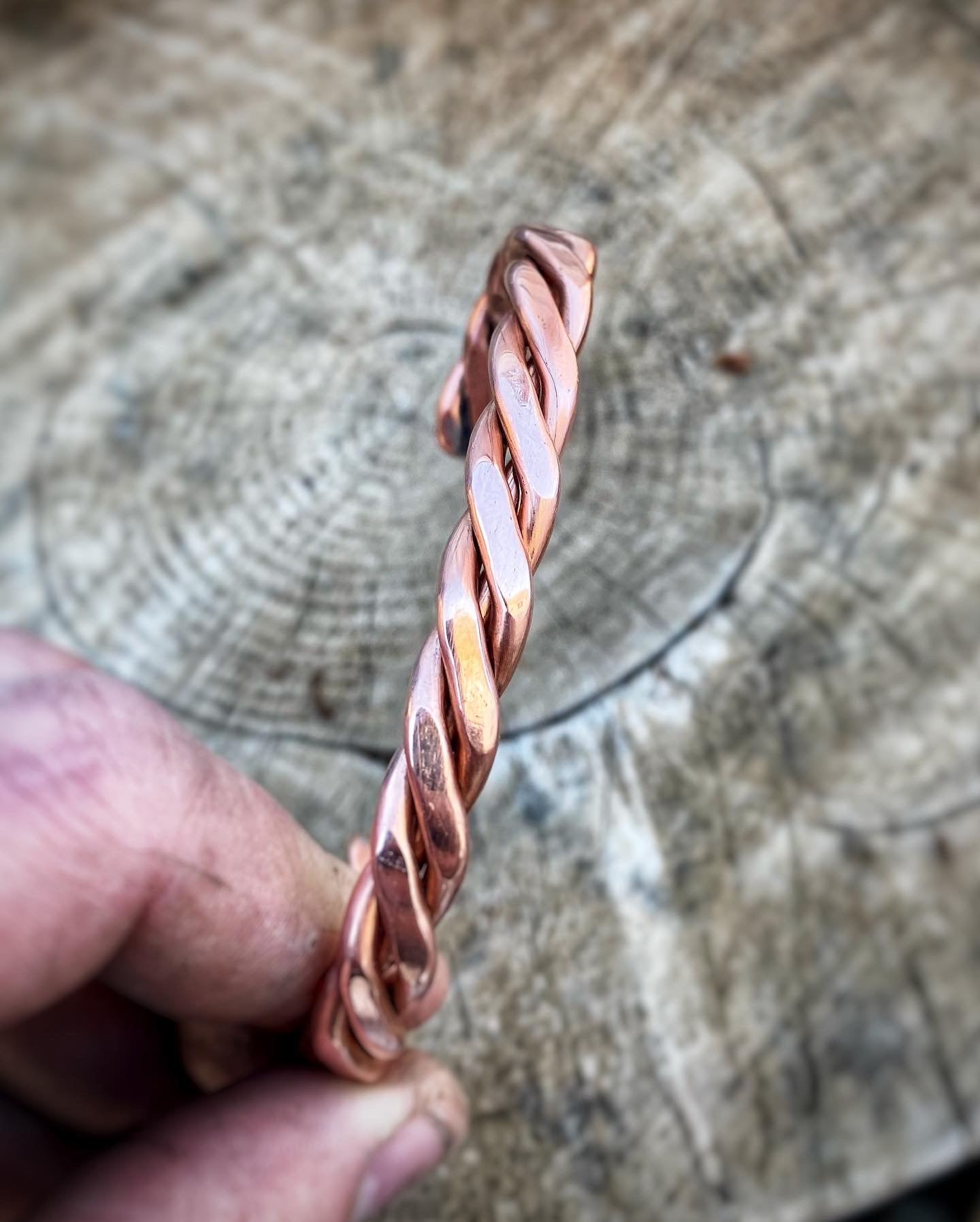 Knotted Copper Cuff